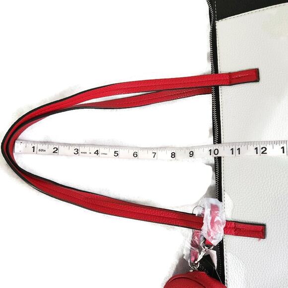 Tahari Kensington Women's 2-Piece Color Block Large Tote and Coin Purse - Picture 6 of 8